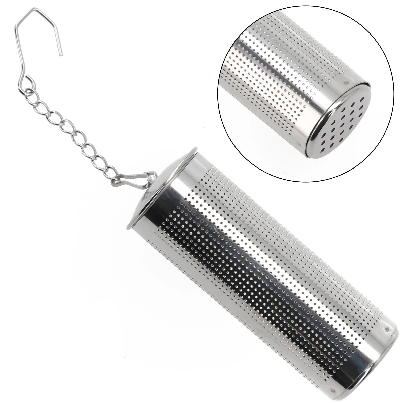 Convenient Tea Ball Infuser, Stainless Steel Mesh Filters Strainer With Chain Hook, Preserve Tea Flavor, Easy To Use And Clean