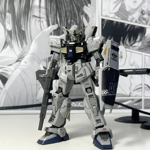 New HG 1/144 RX-178 MK-II 21st Century Real Color Scheme Assembly Model Kit Action Figures Decoration Toy Gift for Collectors