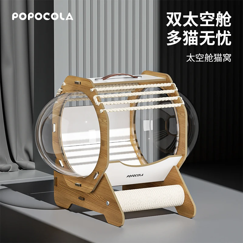 

Capsule Space Cat Nest Four Seasons General Summer Dog Kennel Closed Pet Transparent Cat House Villa