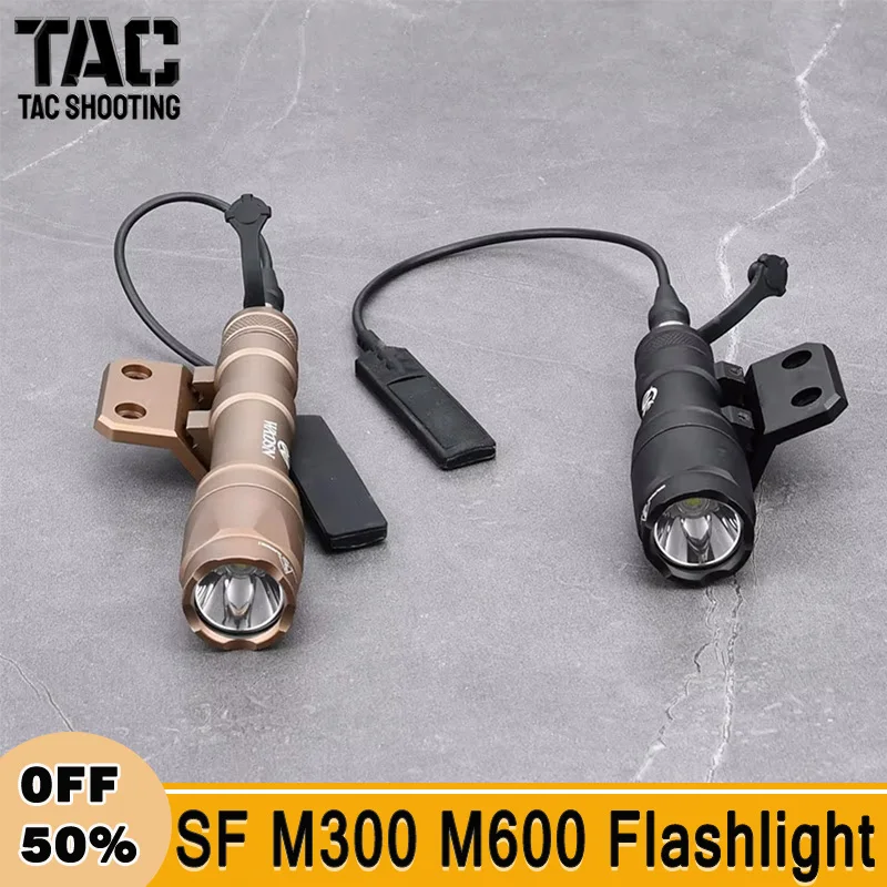 

Tactical Surefir Flashlight M300 M600 Airsoft Scout Light Mount M600C Weapon Hunting Spotlight Offset Mounting Fit Mlok Keymod