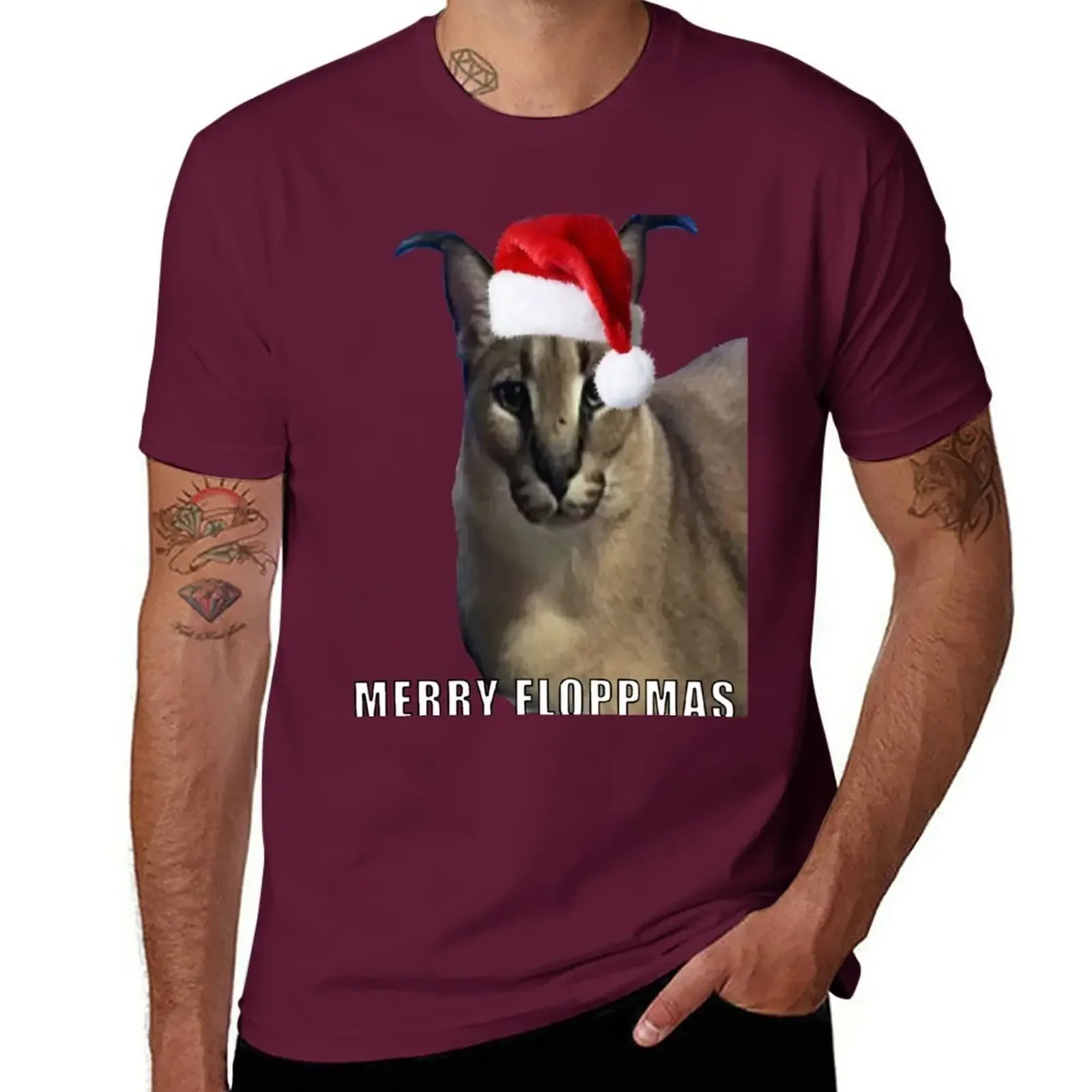 plus sizes quick drying funnys oversized t shirts for men MERRY FLOPPMAS - BIG FLOPPA FESTIVE - CHRISTMAS T-Shirt