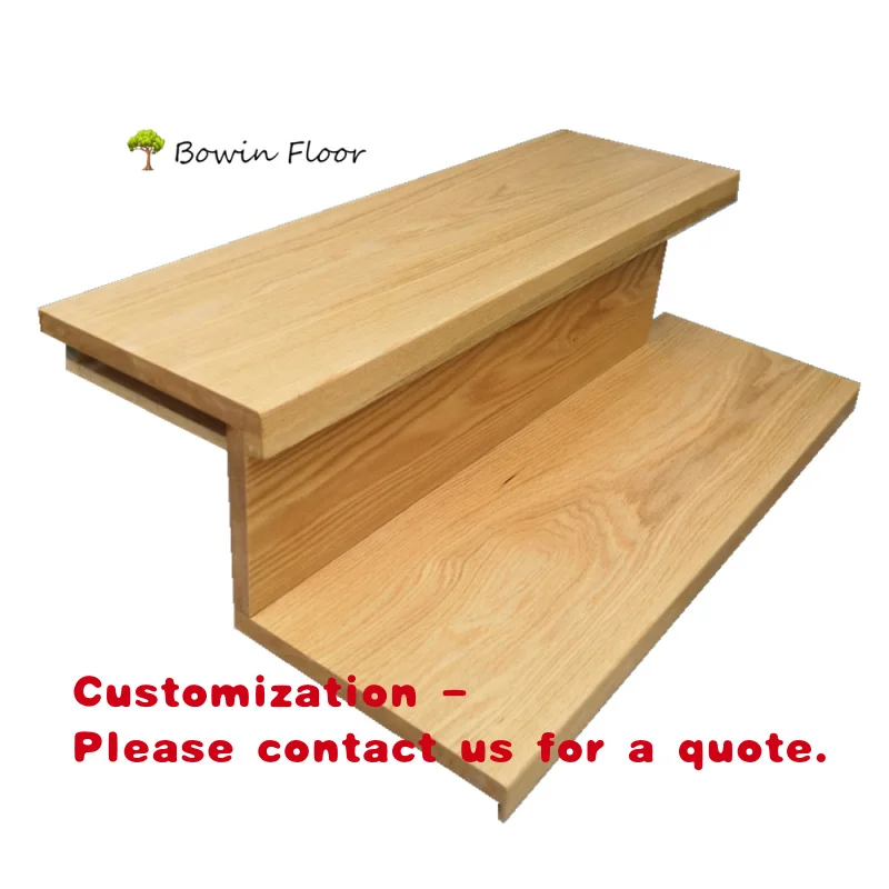 

Предварительно обработанные дубовые ступени для лестниц с закругленным краем Custom.Stair Bullnose