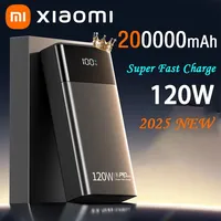 Xiaomi Power Bank 120W Fast Charging 200000mAh High Capacity Power Bank Portable Battery Charger For iPhone Samsung Huawei