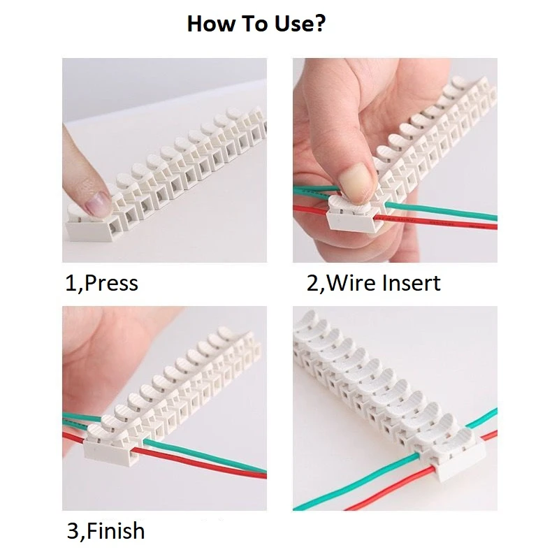 12P Spring Wire Quick Connector Splice Clamp Terminal 12 Way Led Strip fast connection CH-12