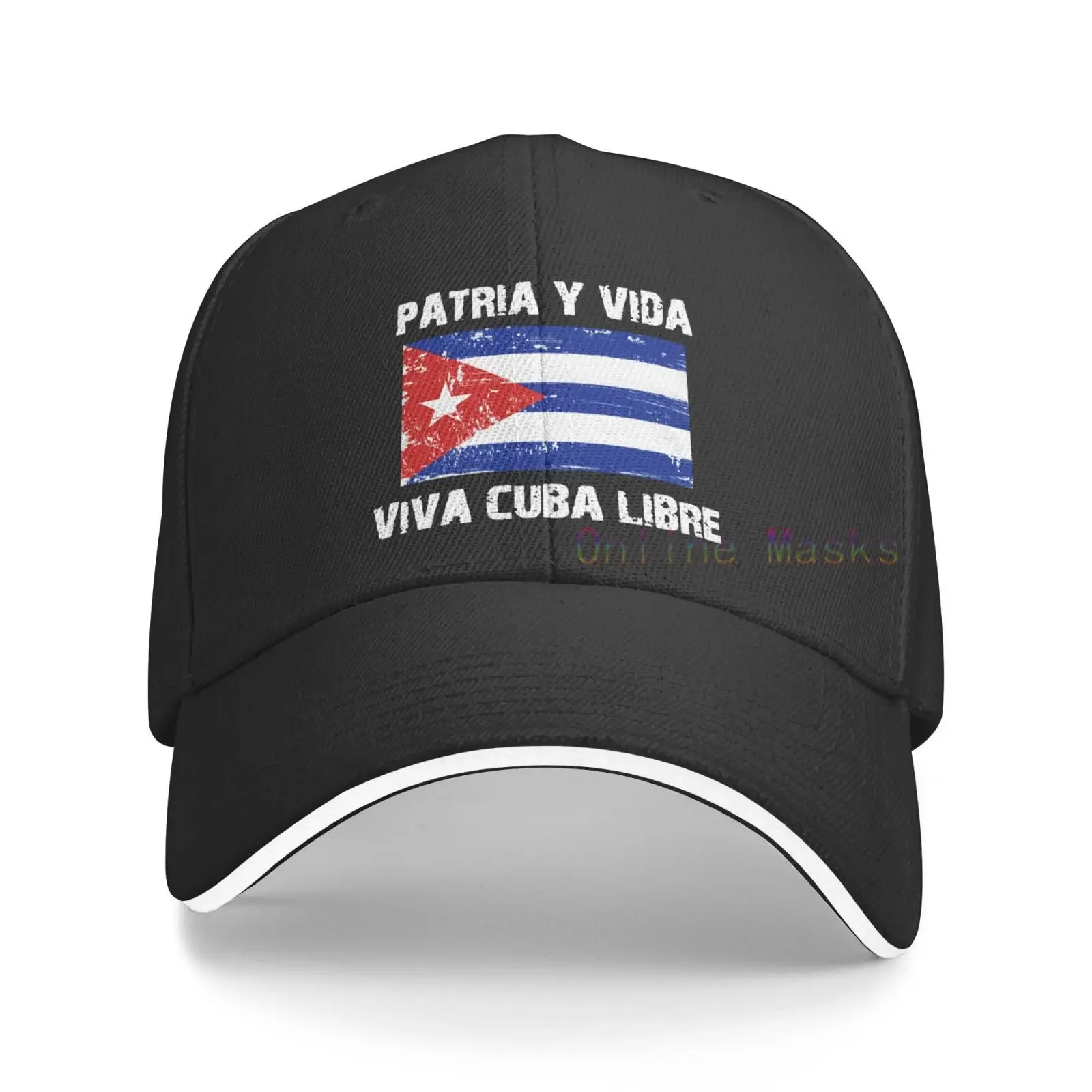 Patria Y Vida Viva Cuba Libre Adjustable Peak Cap Baseball Cap Men and Women Outdoor Travel Sunscreen Sports Cap Trucker Hat