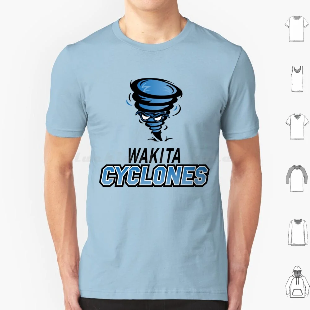 Wakita Cyclones T Shirt Big Size 100% Cotton Tornado Twister Movie Cyclone Chaser Bill Paxton Helen Hunt Funnel Weather Twister