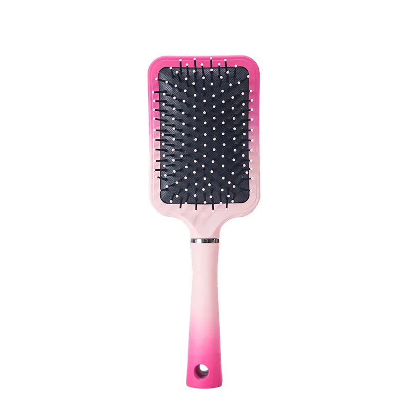 Air Cushion Hair Brush Gradient Pink Paddle Scalp Massage Detangling Comb