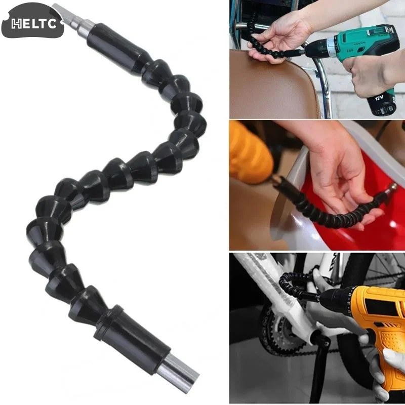 195/250/295mm Electronics Drill Flexible Shaft Extension Screwdriver Bit Holder Connect Link For Hex Shank Extension Snake Bit