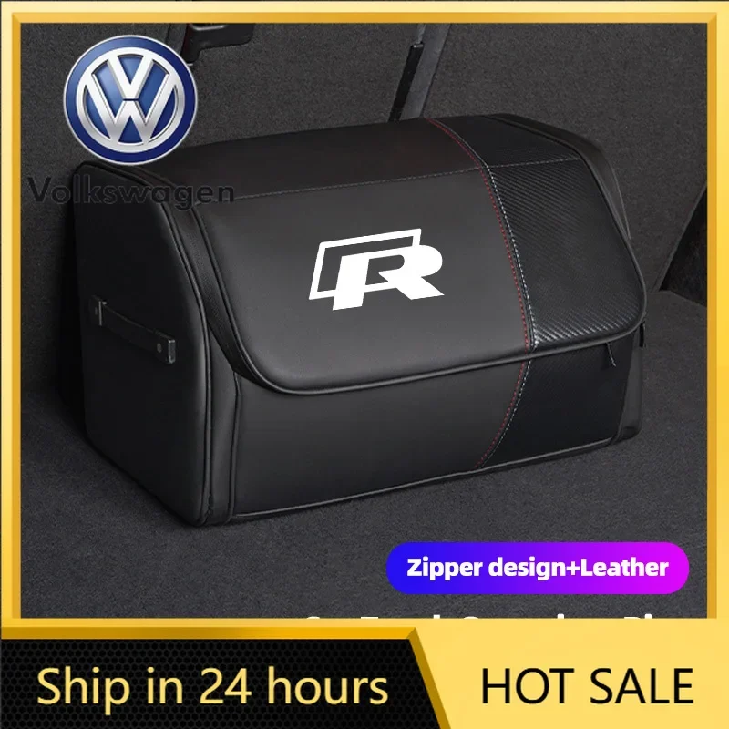 

For VW Volkswagen Jetta MK5 Golf Car Trunk Organizer Bins Zipper Style Foldable Storage Box For VW Atlas Jetta Touareg Variant G