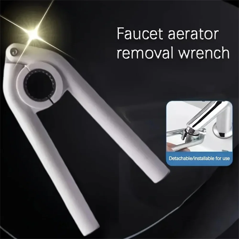 1PC Universal Faucet Wrench - Easy Grip, Quick Disassembly, Ideal for Kitchen and Bathroom Sink Aerator Removal and Water Filtra