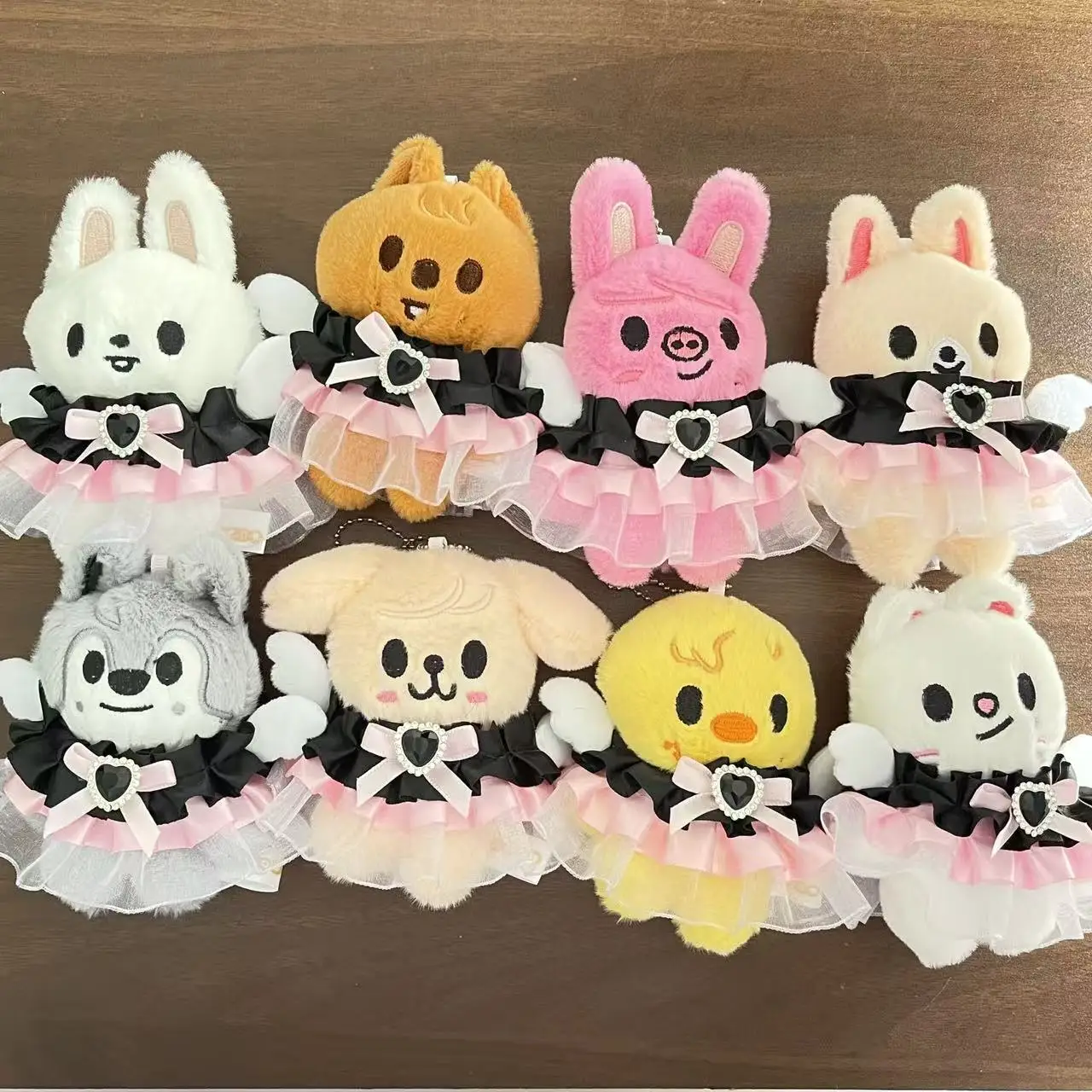 

10cm Staykids Plush Keychain Cartoon Plush Animal Doll Skzoo Kawaii Companion Toy Room Decoration Children's Christmas Gift