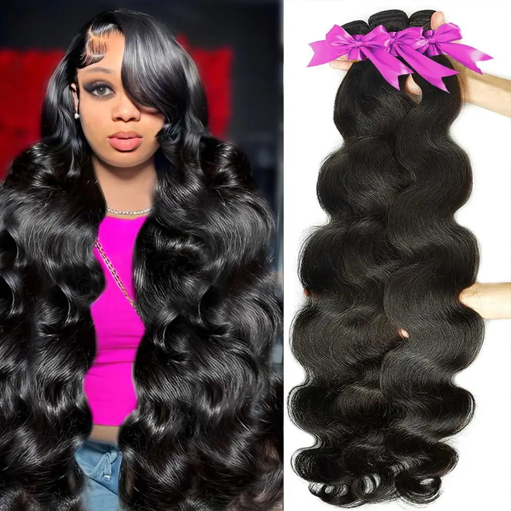 10A Human Hair Bundles 14 16 18 20 Inch Body Wave Bundles Human Hair Brazilian Bundles Human Hair