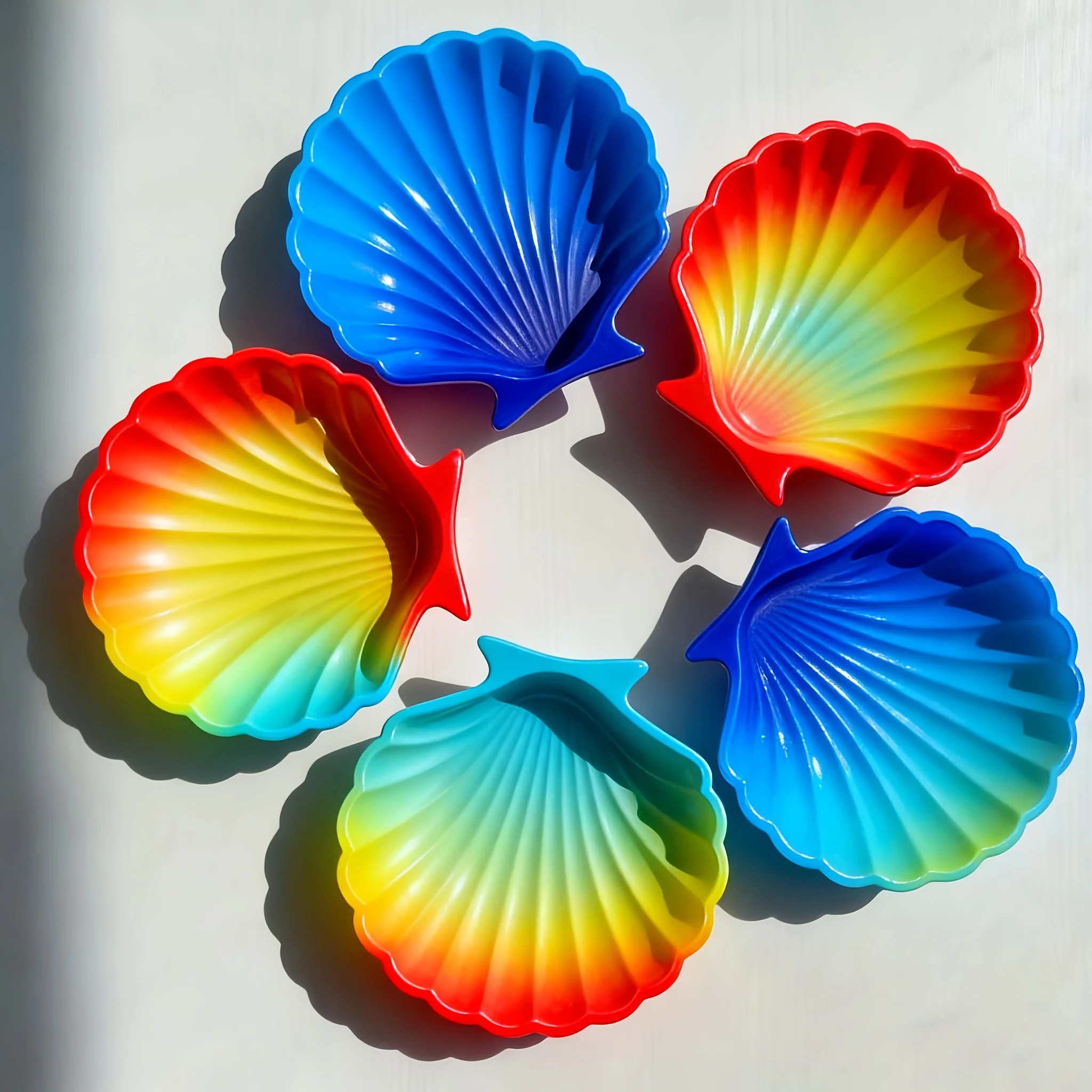 1 piece of silicone shell resin mold, DIY handicraft jewelry storage box, soap dish shell, storage plate home decoration view 2