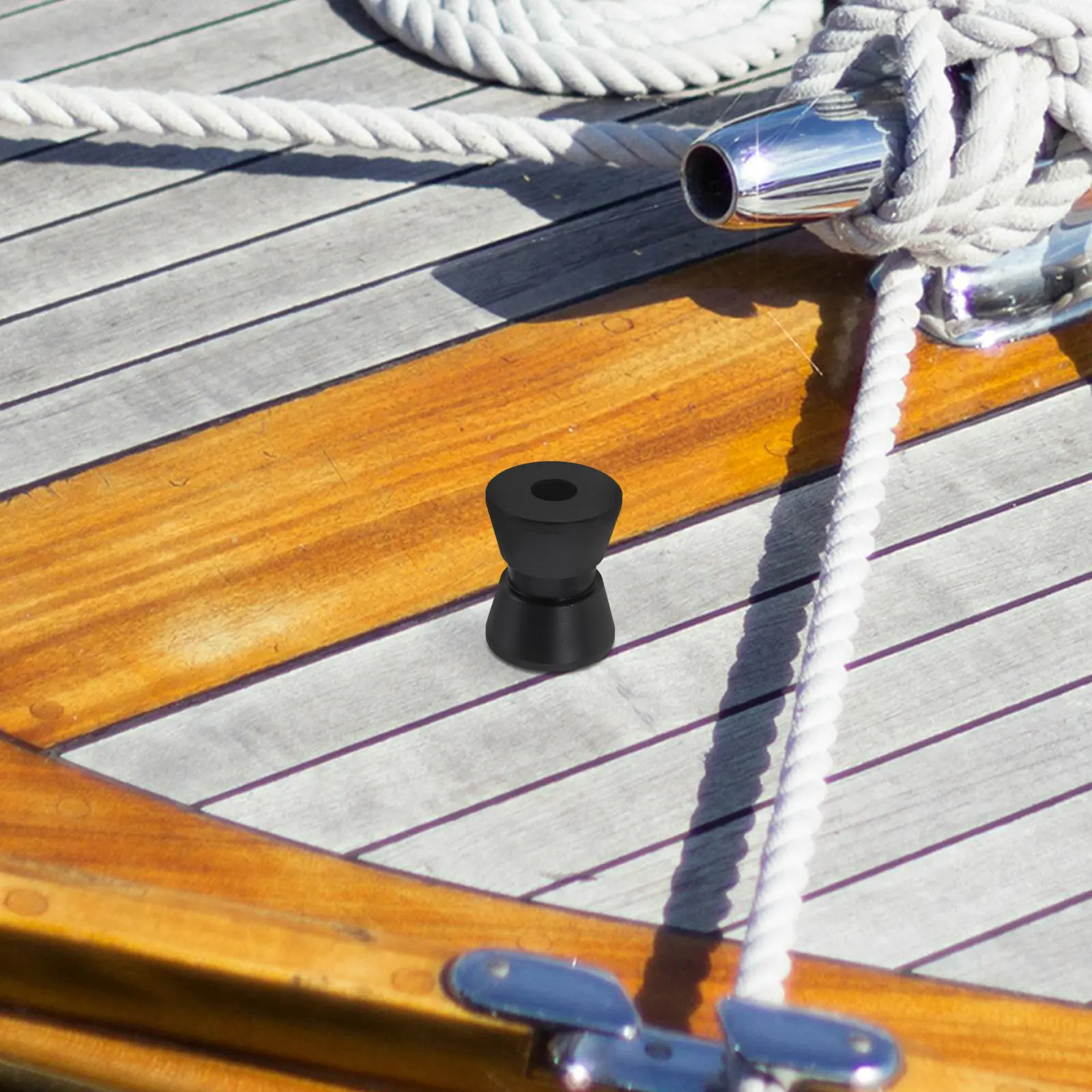 

Высокопрочный нейлоновый ролик для якоря 2x1,5 дюйма для яхт, малых лодок, каяков, парусников, система развертывания и извлечения якоря