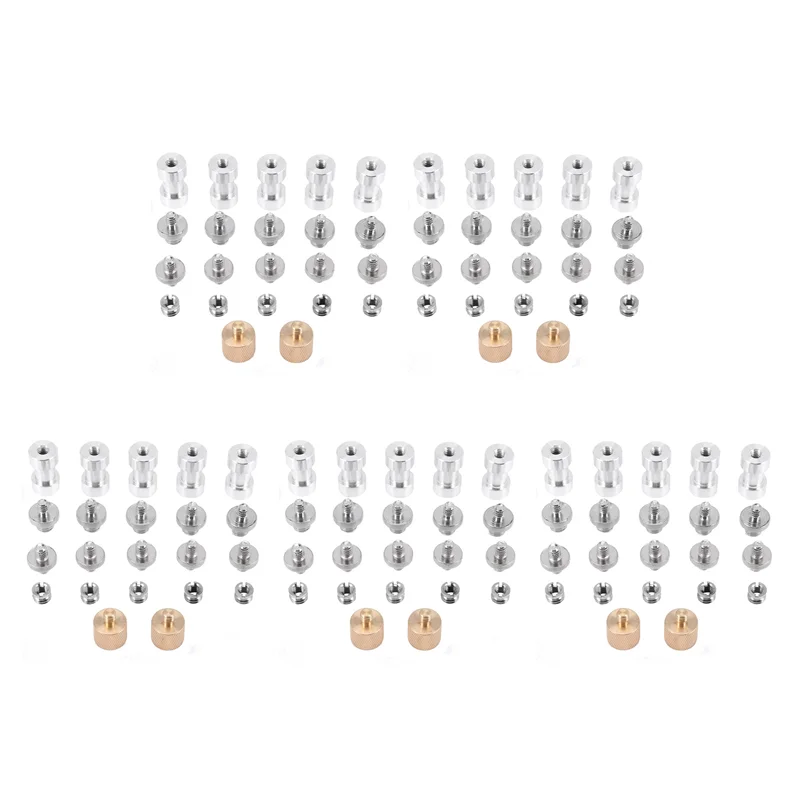 Daily 110X Camera Screw Adapter 1/4 To 1/4 Screw 1/4 To 3/8 Tripod Screw Adapter Converter Brass Screw Adapter Spigot Screw