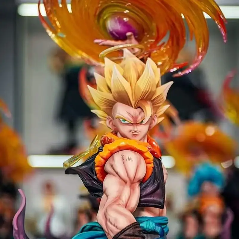 

Diao Xiang Ge Jt Dragon Ball Super Saiyan Gogeta Gk Model Three Head Sculpts Collectible Anime Figure For Home Desktop Decor