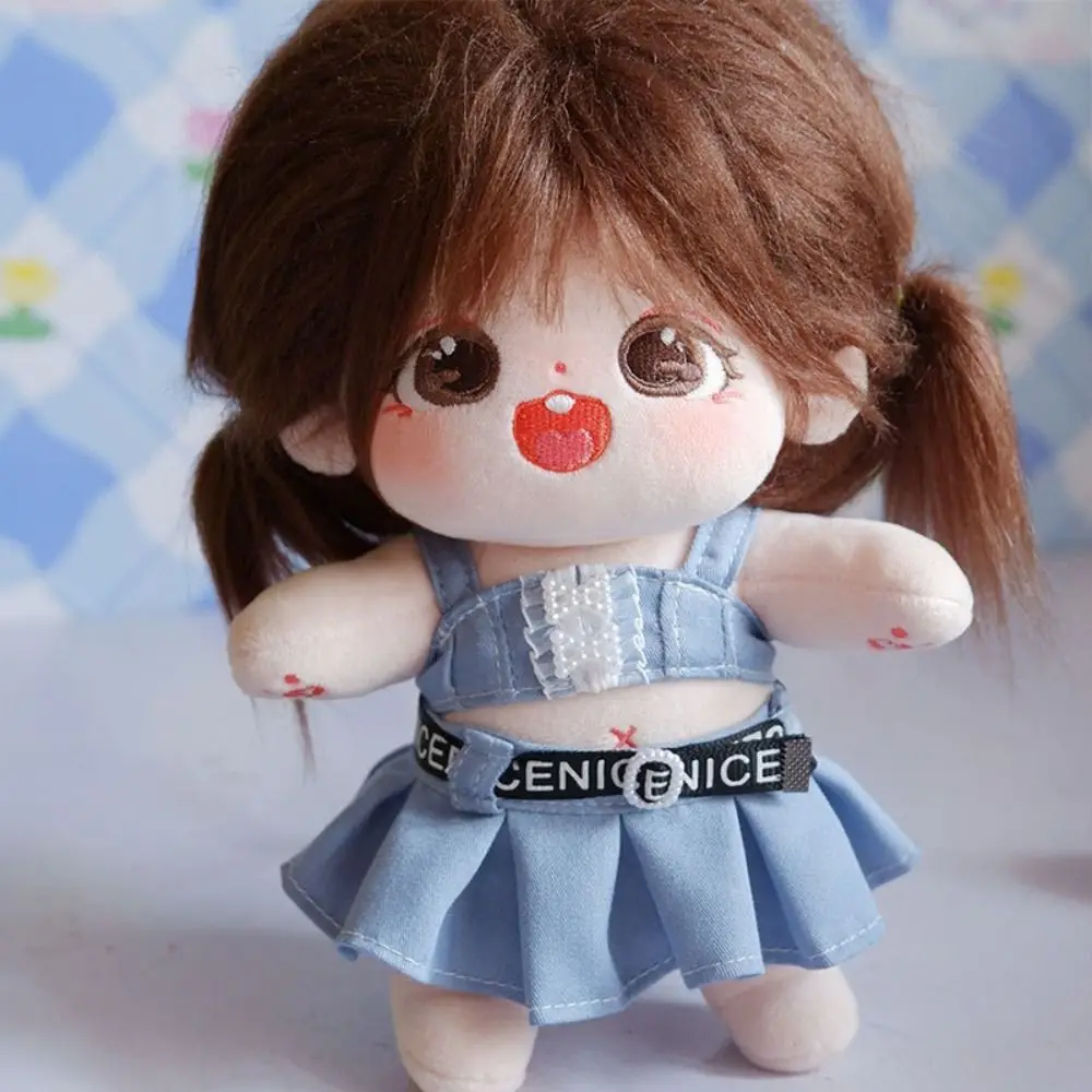 T-shirt 15/20 Cm Katoenen Poppenkleertjes Lolita Jurk Diy Kleding Idool Poppenkleertjes Prinses Rok Dress Up knuffel Kleding