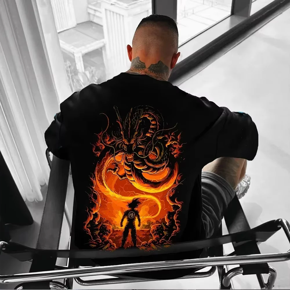

Аниме Dragon Ball Majin Buu Harajuku, летняя футболка, мужская хлопковая винтажная уличная одежда для фитнеса, большие размеры, женская повседневная футболка с короткими рукавами