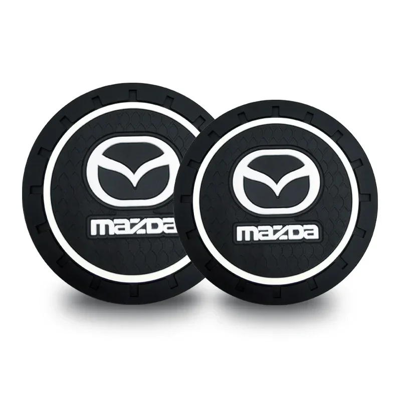 Car Accessories Car Anti Slip Coaster Anti-noise Water Cup Pad For Mazda 2 3 6 Atenza CX3 CX5 MX5 CX7 Axela CX30 CX90 CX60 CX50