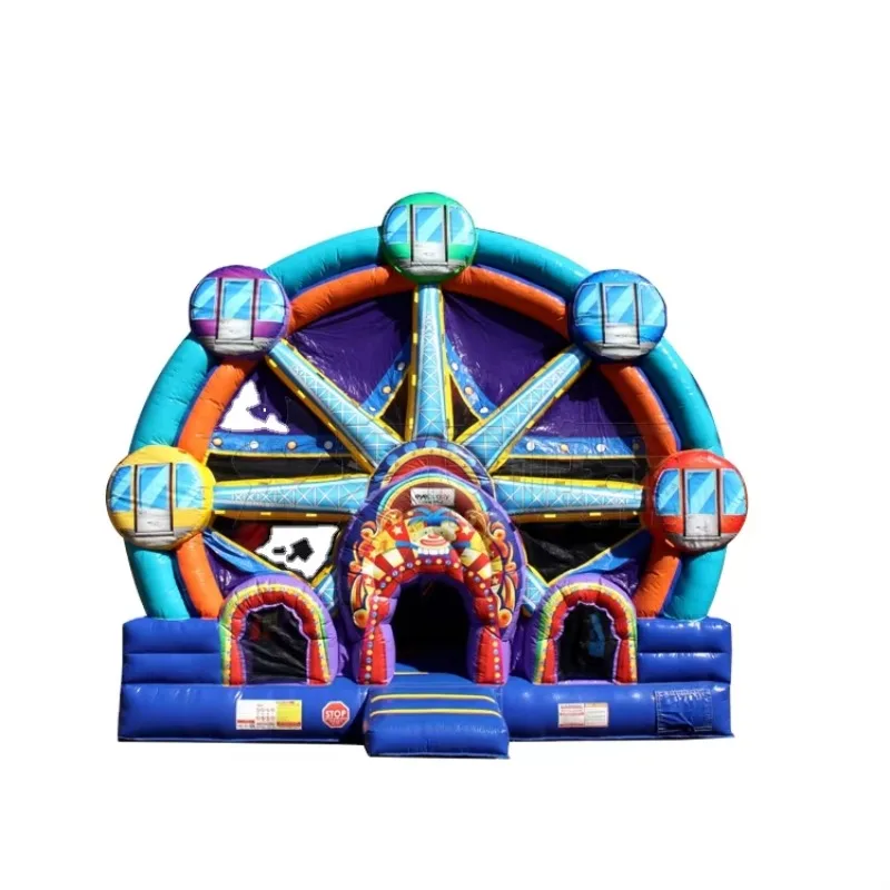 Inflatable Ferris Wheel Bounce House For Sale 5 In 1 Customized Unisex  Set 3 Years Popular Bouncy    Ball Pit