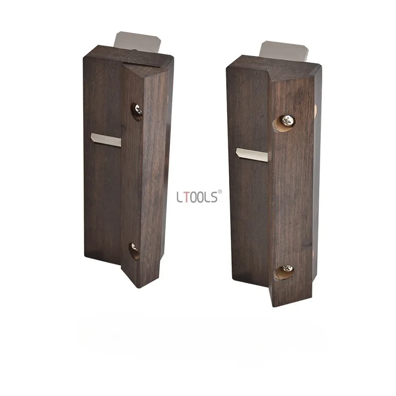 Adjustable Ebony Wood Angle Planer Old Style Woodworking Planer 45 °/60 ° Adjustment Hand Push Planer Woodworking Handmade Tools