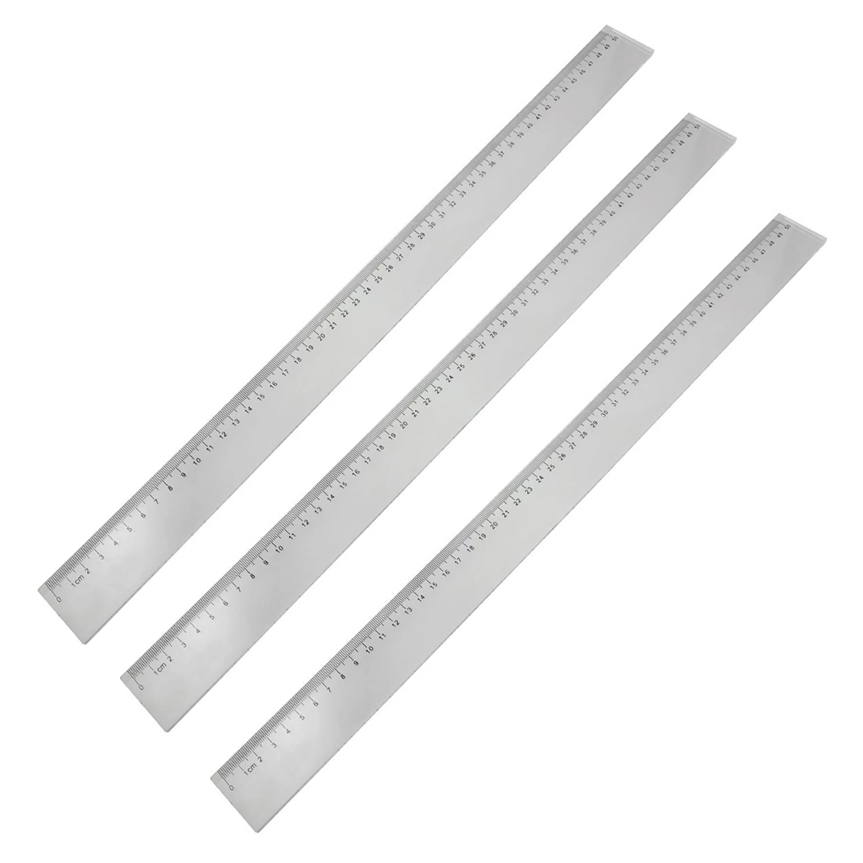 aef1-3pcs-50cm-clear-plastic-measuring-long-straight-centimeter-ruler