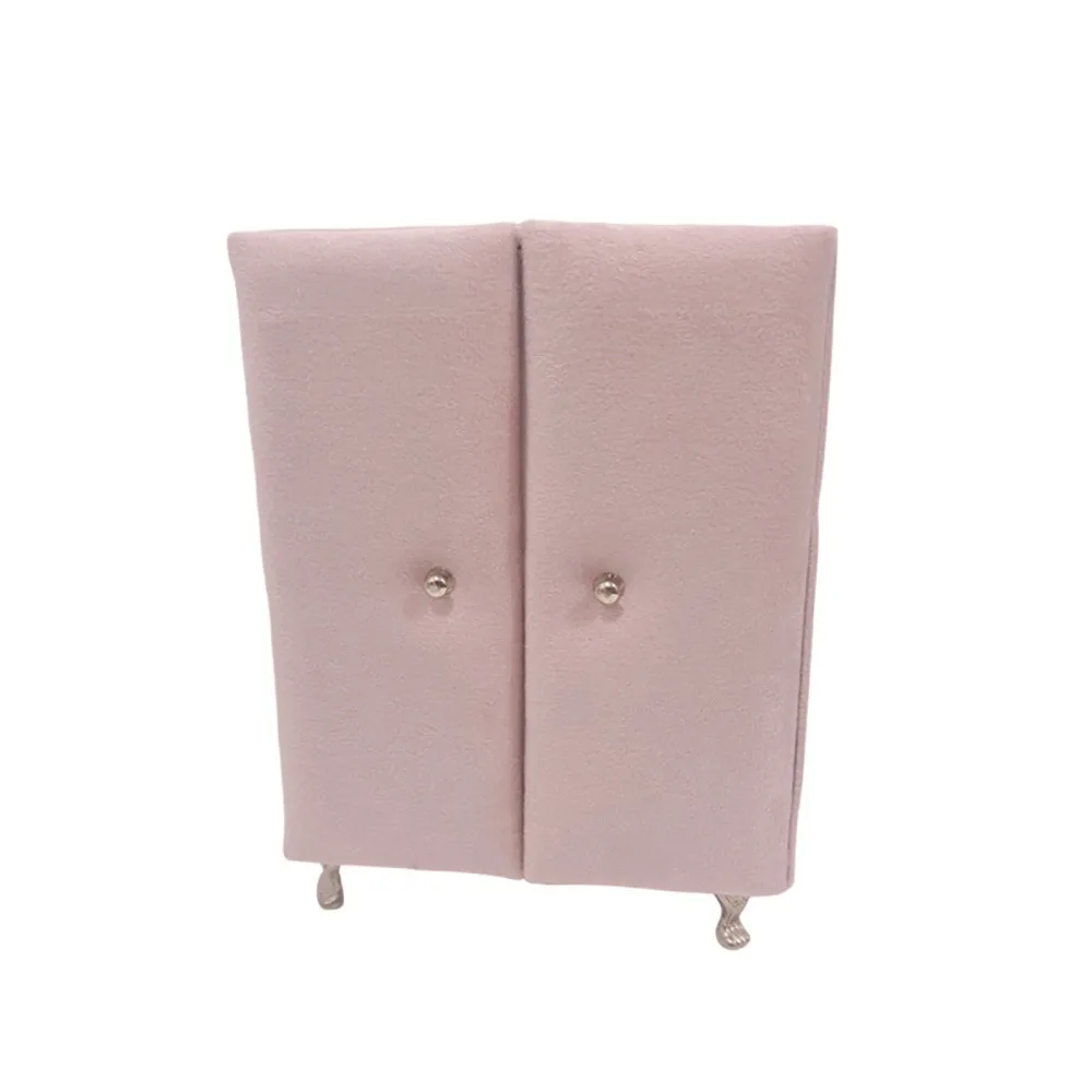 

Dutch Velvet Sofa Shaped Jewelry Box Elegant Pink Mini Couch Earrings Ring Display Stand Luxury Bracelet Doll House Furniture
