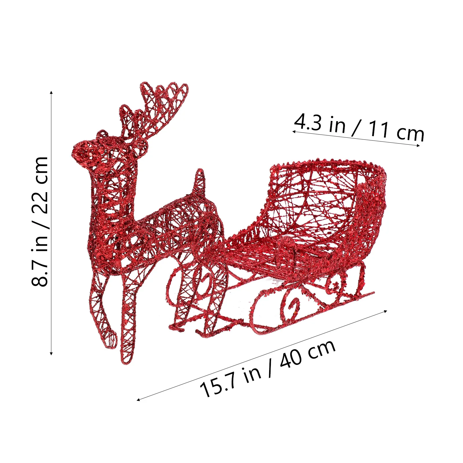 1 مجموعة الرنة و مزلقة مجموعة عيد الميلاد الزينة بهيجة مبهجة ديكور سطح المكتب تخطيط الحفلات ديكور لوازم مهرجان الدعامة