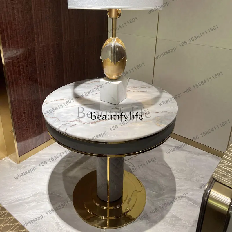 

*parts and accessories*Light luxury marble corner table