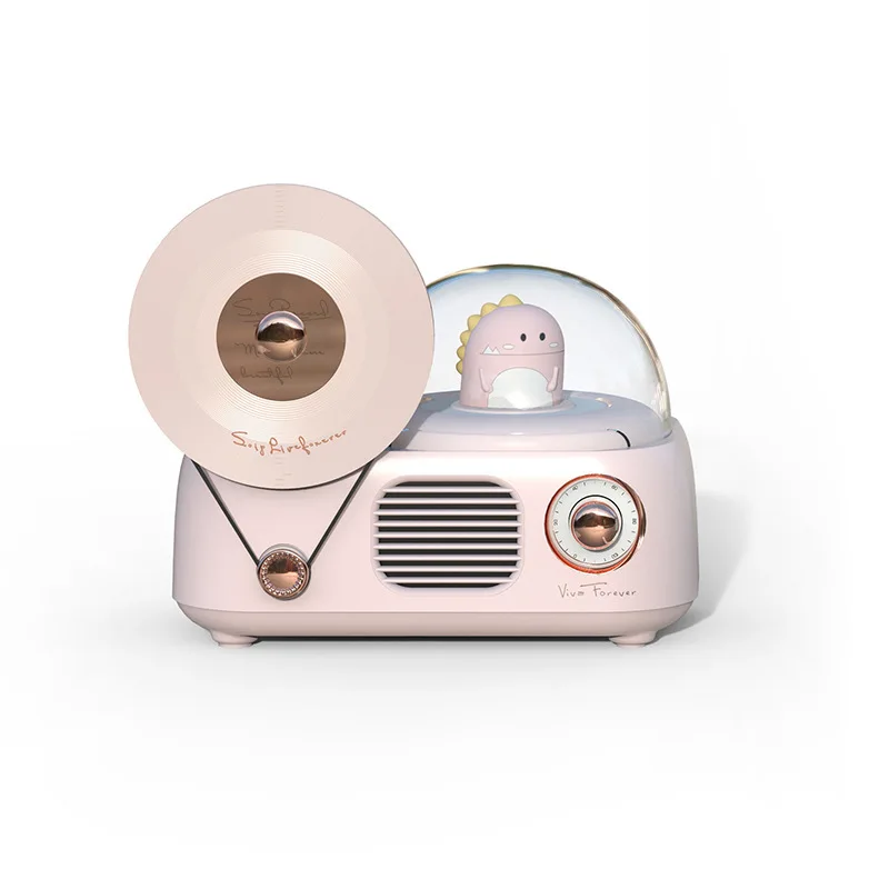 VYOPBC Retro Vinyl Wireless Bluetooth Speaker Turntable Computer Desktop Vintage Aesthetic
