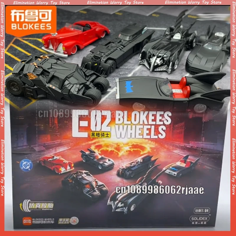 

Batman E02 Blokees Wheels The Dark Knight Building Block Model Collectible Toy For Adult Collector Vehicle Action Figure Toy