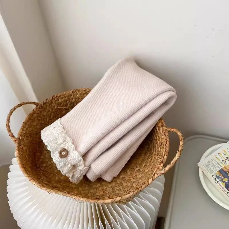 2025 الخريف الشتاء الفتيات طماق ضئيلة الدفء رشاقته السراويل الدانتيل السراويل مريحة موضة جديدة 7 إلى 12 سنة ملابس الأطفال #5