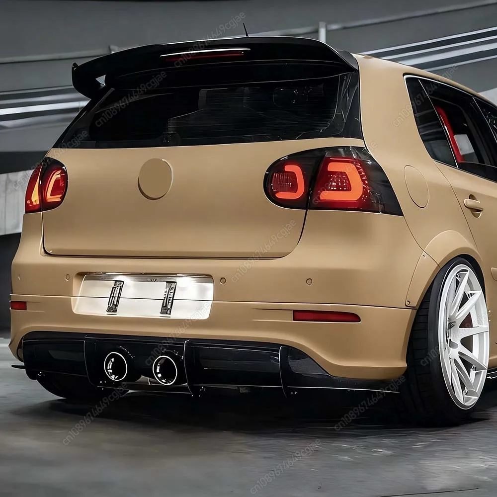 

Car Rear Bumper Rear Diffuser Rear Side Spoiler Splitters Lip Black Body Kits For Volkswagen Golf 5 MK5 R32 2005 To 2009 Tuning