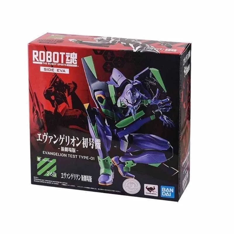 IN STOCK Bandai Original ROBOT NEON GENESIS EVANGELION TEST TYPE-01 MODEL-02 2.Anime Action Figures Toys For Boys /Girls