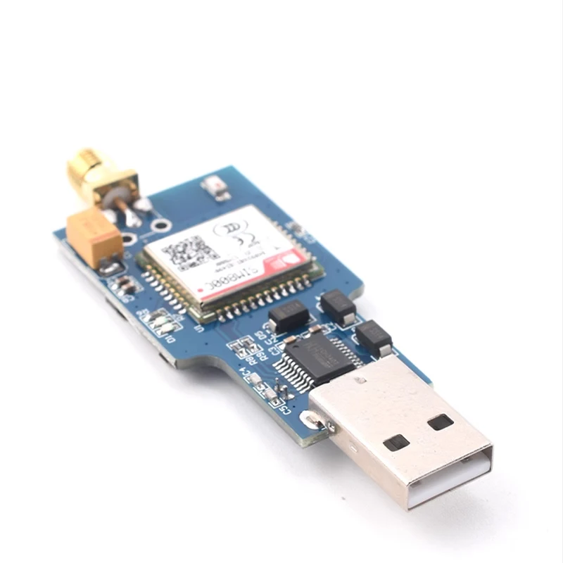 Modul USB ke GSM quad band GSM/GPRS SIM800C dengan pengiriman dan penerimaan SMS Bluetooth
