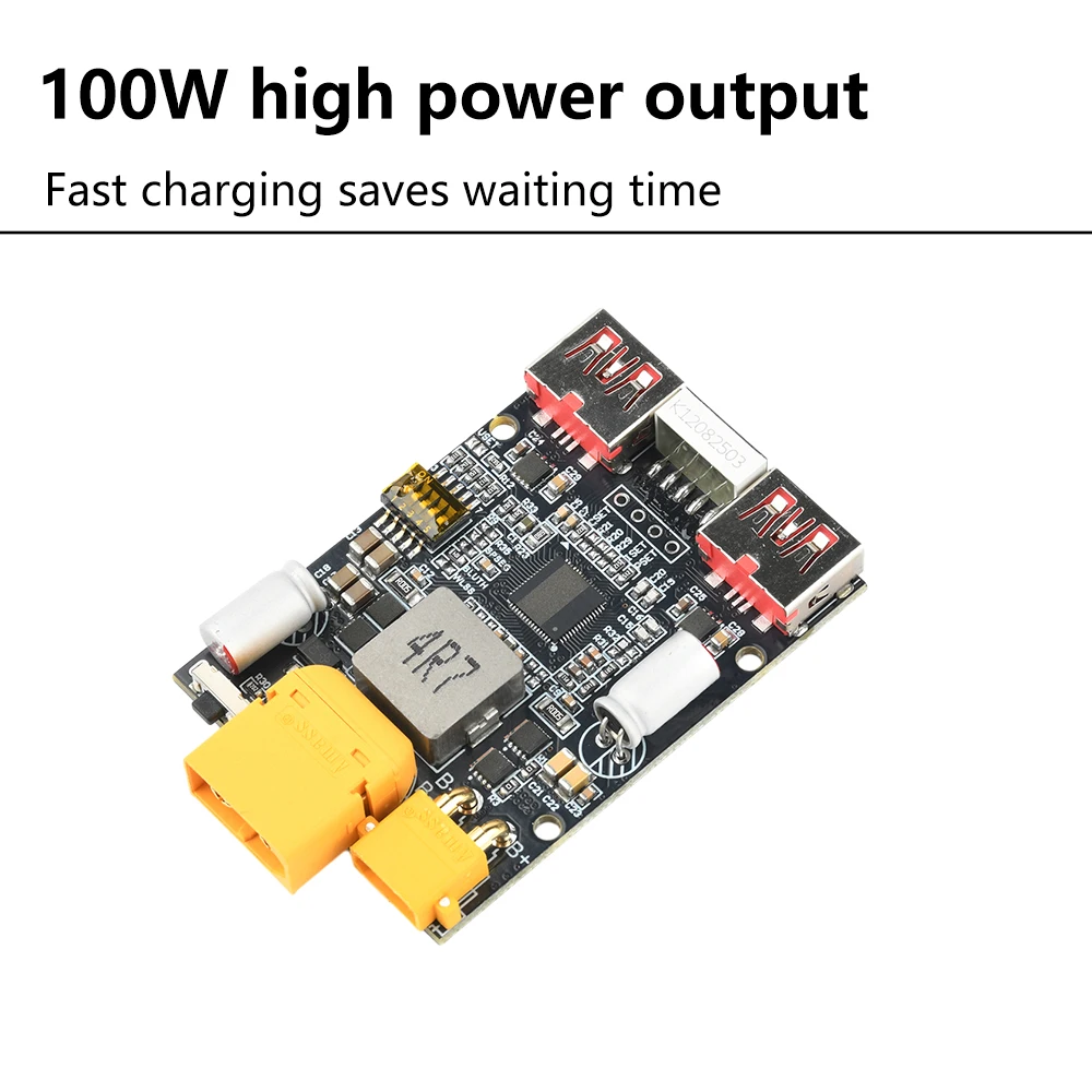 100W Schnelllade-Modul 2-7S XT30 XT60 für Mobile Power Motherboard Lithium-Batterie Lithium-Eisenphosphat-Unterstützung – Detail 15