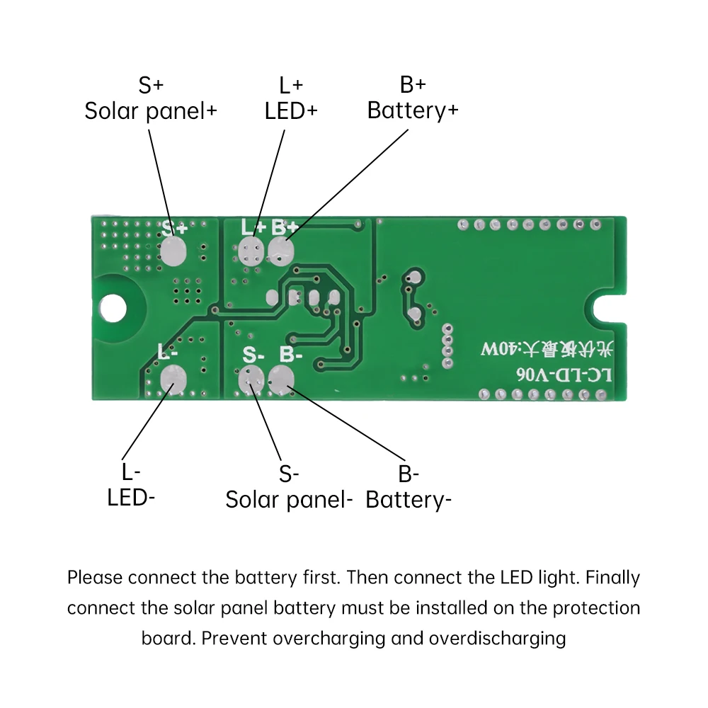 Imagem -05 - Humano Sensor Switch Module Solar Street Light Driver Board Light Control Sensor Board com Controle Remoto ir 40w