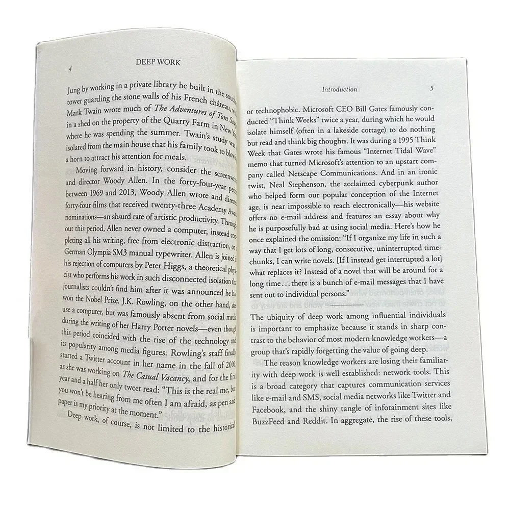 Reglas de trabajo profundo de Cal Newport: guía de éxito Focus para líderes, libro de motivación de tapa dura 2025