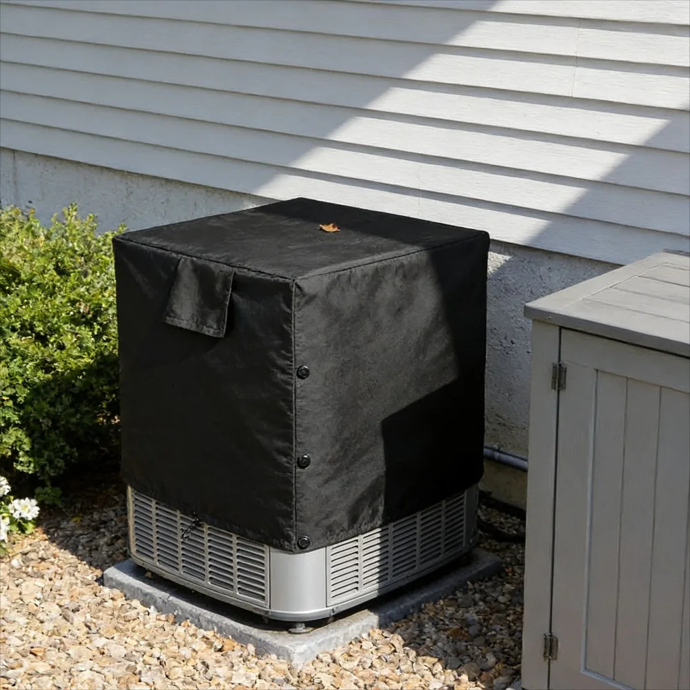 Cubierta protectora para aire acondicionado Central exterior, tipo Vertical cuadrado, resistente al agua y al polvo