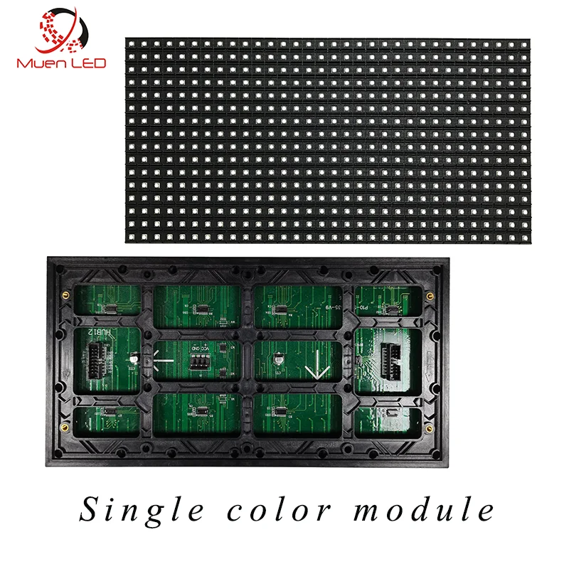 Muen P10 Jednokolorowy moduł LED SMD do zastosowań zewnętrznych do ekranu LED Kolor czerwony, biały, zielony, niebieski, panel wyświetlacza LED 320 * 160 mm, SMD P10
