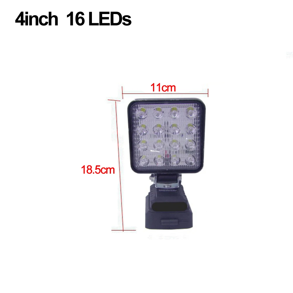 Site Lighting Cordless LED Work Light Outdoor Lighting Rotatable Design Waterproof Features for aluminium Shell