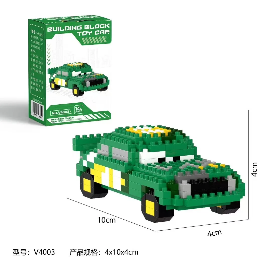 Blocs de construction de voitures Disney, foudre McQueen Jackson Storm, personnages de dessins animés, jouets Sally Carrera lega pour enfants, cadeau d'anniversaire