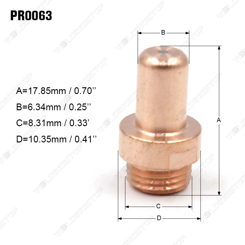 C1402 PR0063 Plasma Electrode Fit Cebora CP70 C70 CB70 Cut Torch PK10