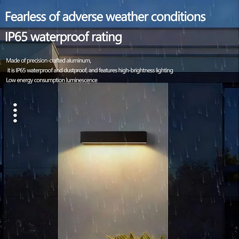 

Светодиодный настенный светильник 12W 18W 30W, IP65, водонепроницаемый, алюминиевый, для освещения крыльца, вывесок, декора двора и сада
