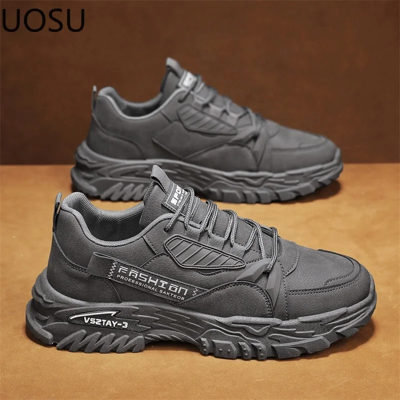 Men Vulcanize Shoes Men\'s Sneaker 2024 Trendy All-match Lightweight Popular Model UOSU Explosive Style Men\'s Popular Model Shoe