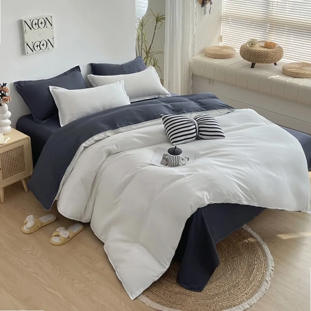 

Fall Simple plaid Style Duvet Cover 220x240 Quilt Cover 1PCS Comforter Covers for double twin queen king bed size Plaid bedding
