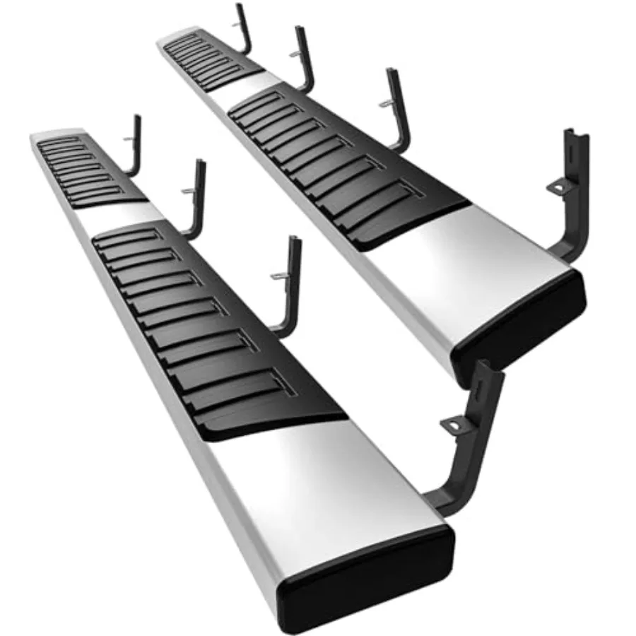 

Running boards for 2015-2026 Chevy Colorado/GMC Canyon Crew Cab: 6-inch chrome stainless steel side steps, full-size door cover