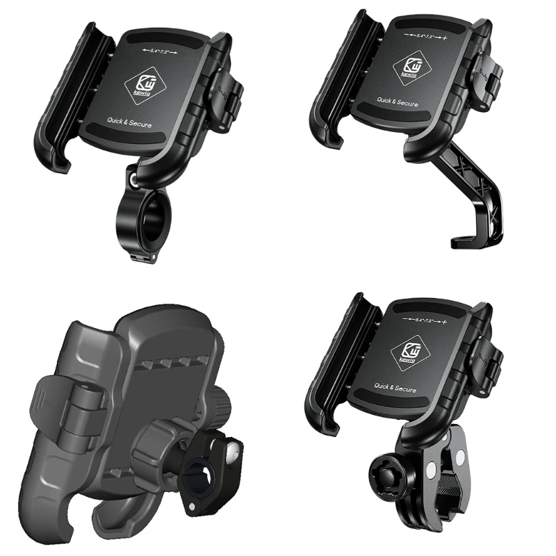 

Motorcycle Phone Mount, Anti-Shake Bike Phone Holder for Bicycles,Easy Install Handlebar Phone Mount for Mobile Phone