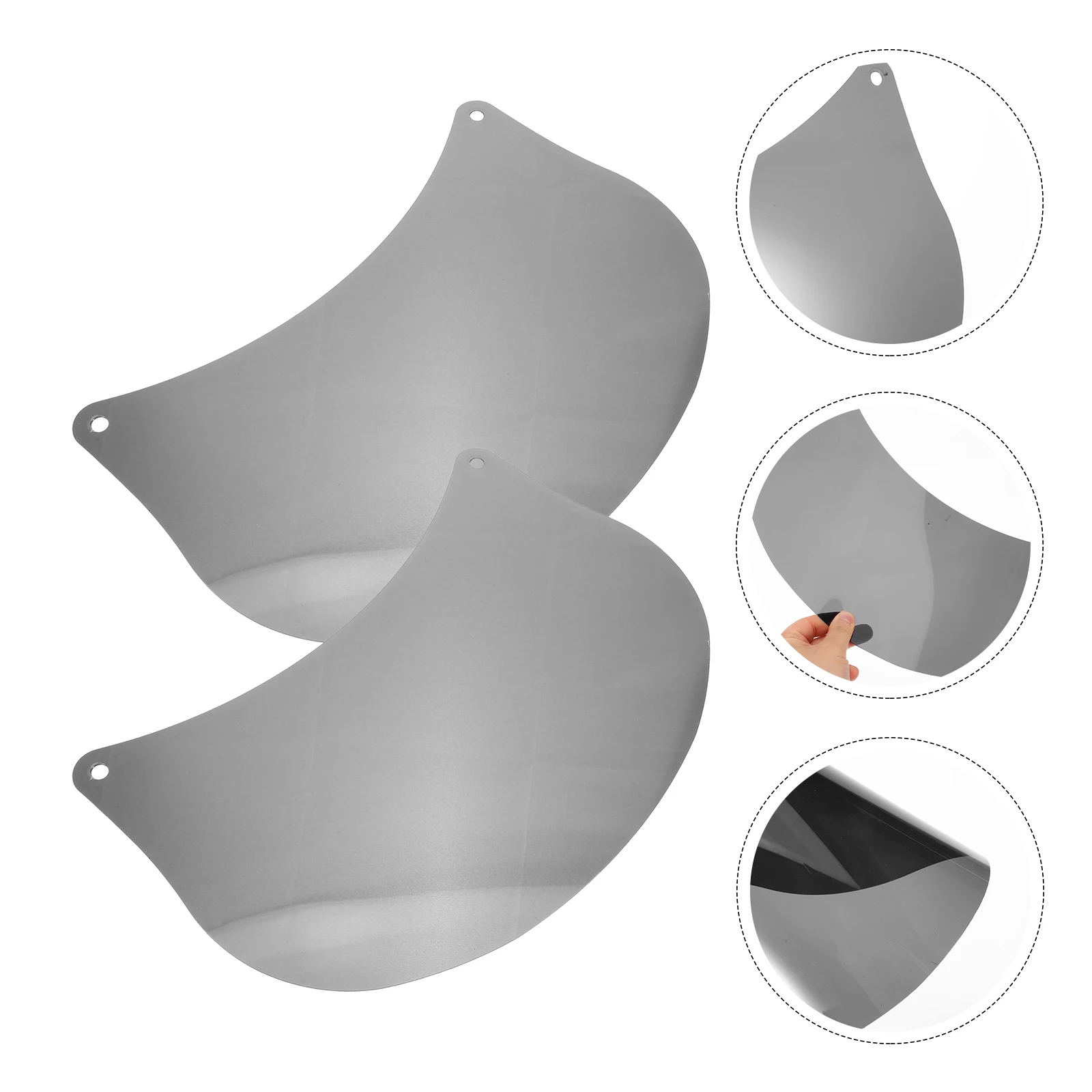 

10pcs Hat Accessories Sunshade Brim Visor Outdoor Safety Decorative UV Proof Rainproof Black Plastic Durable Easy Install Sun