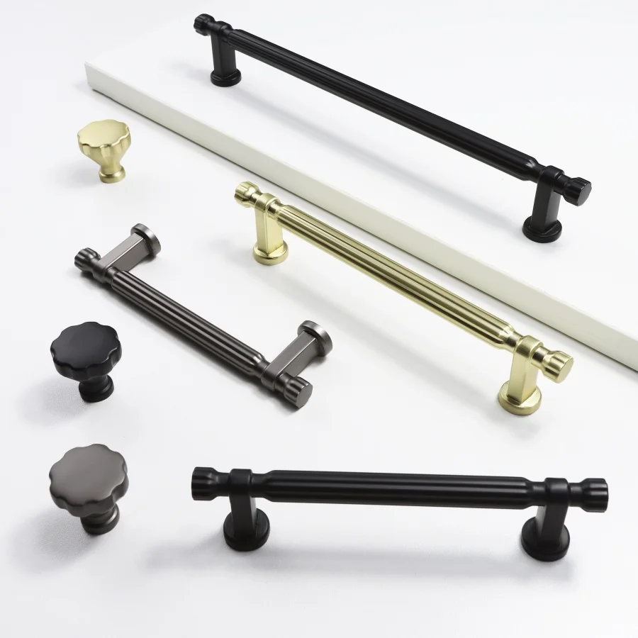 

Solid Cabinet Handles New Luxury Drawer Knobs European Style T Bar Furniture Handles Pulls Hardware